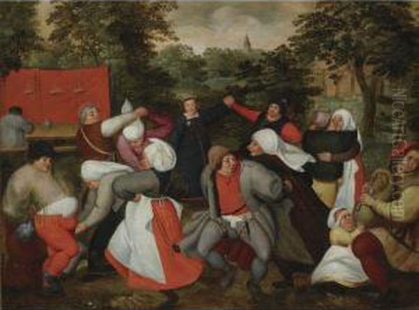 The Wedding Dance Oil Painting by Marten Van Cleve