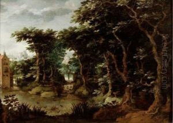 Paysage De Foret Oil Painting by Gillis van Coninxloo