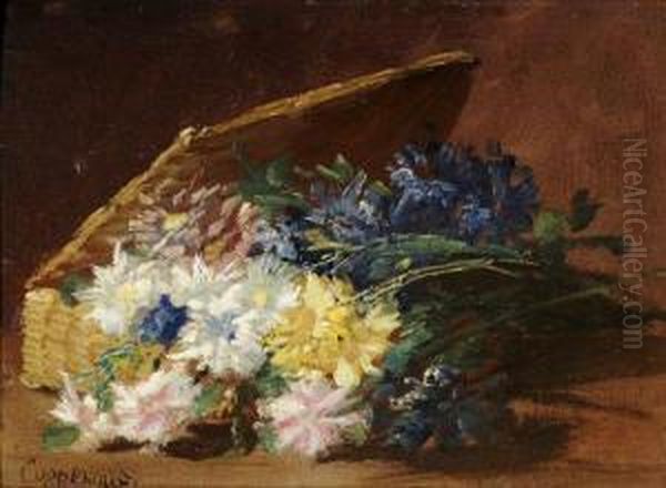 Fleurs Des Champs Oil Painting by Jacques Van Coppenolle