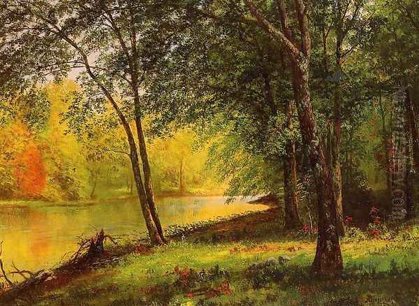 Merced River, California Oil Painting by Albert Bierstadt