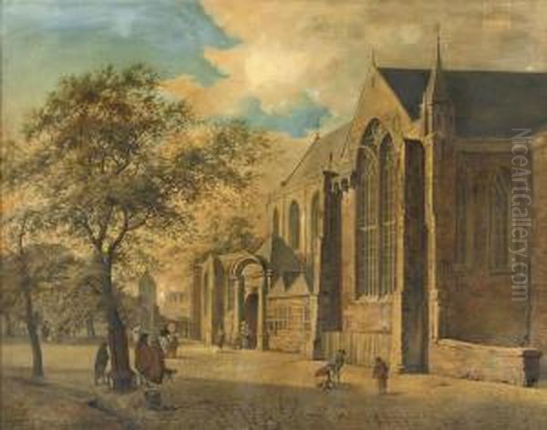 Going To Church Oil Painting by Hendrick Van Cranenburgh