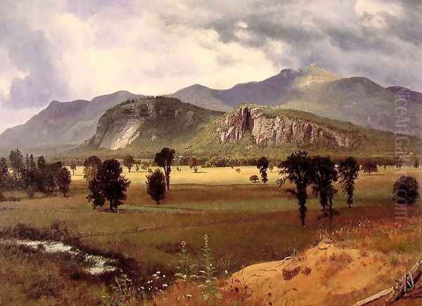 Moat Mountain Intervale, New Hampshire Oil Painting by Albert Bierstadt