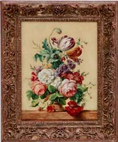 Floral Still Life Oil Painting by Jan Frans Van Dael