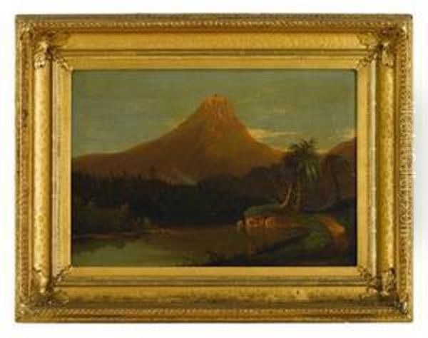 New Hampshire Scene Oil Painting by William Velde Van De Bonfield