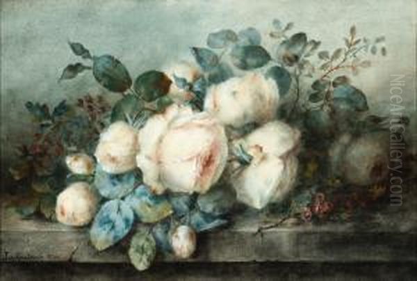 Roses by Johanna Margaretha Van De Kasteele