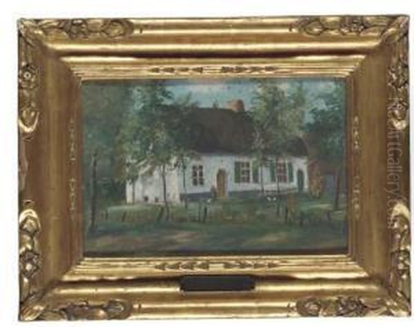 La Ferme (the Farm Of Jan Van Hul, Basel) Oil Painting by J. Van De Velde