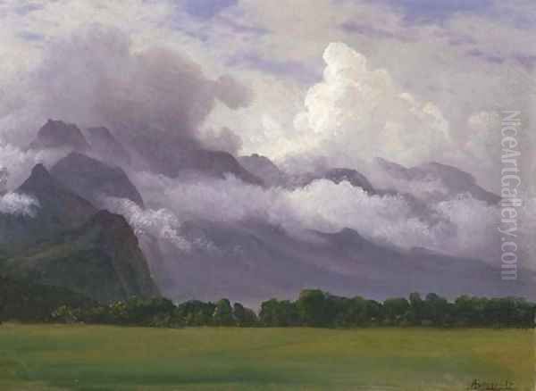 Clouds in Owens Valley Oil Painting by Albert Bierstadt