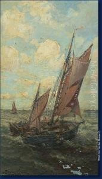 Barque De Peche Oil Painting by Paul Van De Venne