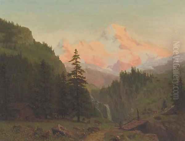 Landscape 2 Oil Painting by Albert Bierstadt