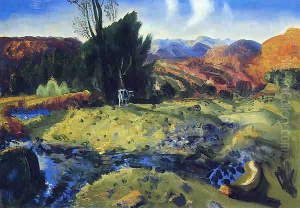 Autumn Brook Oil Painting by George Wesley Bellows