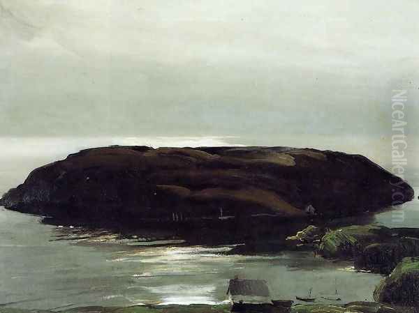 An Island In The Sea Oil Painting by George Wesley Bellows