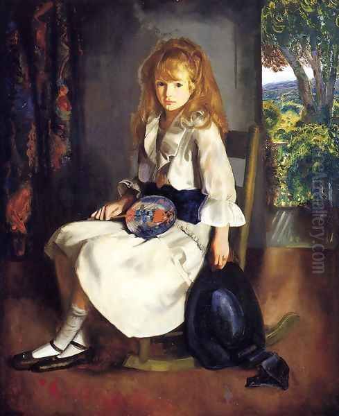 Anne In White Oil Painting by George Wesley Bellows