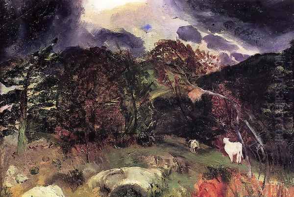 A Wild Place Oil Painting by George Wesley Bellows