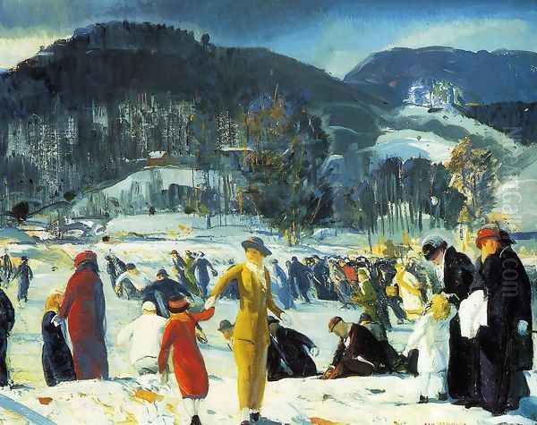 Love of Winter 1914 Oil Painting by George Wesley Bellows