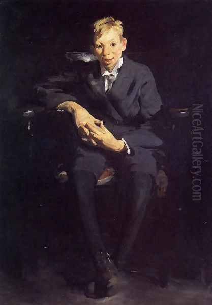 Frankie The Organ Boy Oil Painting by George Wesley Bellows