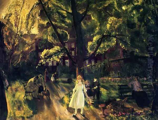 Gramercy Park Oil Painting by George Wesley Bellows