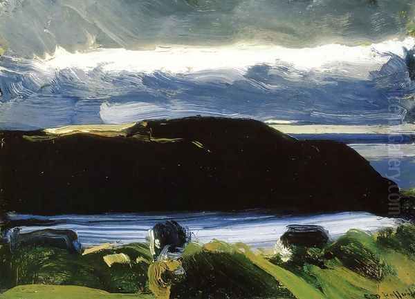 Breaking Sky Monhegan Oil Painting by George Wesley Bellows