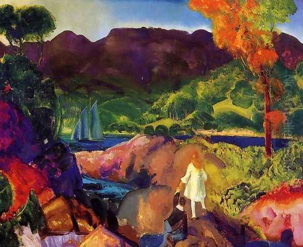 Romance Of Autumn Oil Painting by George Wesley Bellows