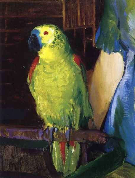 Parrot Oil Painting by George Wesley Bellows