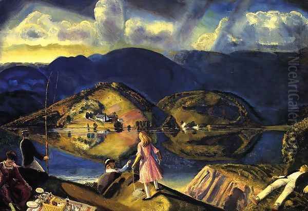 The Picnic Oil Painting by George Wesley Bellows