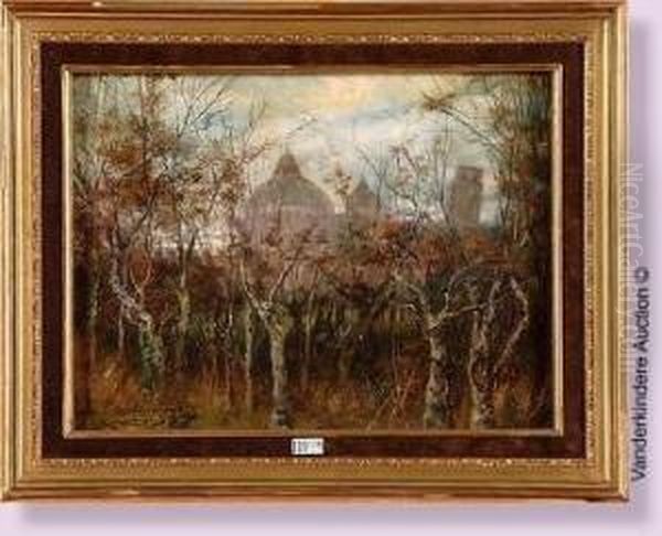 Vue De Pise En Novembre Oil Painting by Emmanuel Van Den Bussche