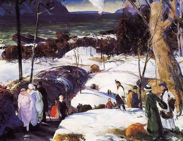 Easter Snow Oil Painting by George Wesley Bellows