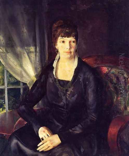 Emma At The Window Oil Painting by George Wesley Bellows