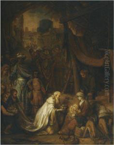 The Adoration Of The Magi Oil Painting by Gerbrand Van Den Eeckhout