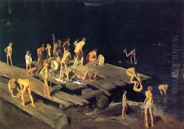 Forty Two Kids Oil Painting by George Wesley Bellows