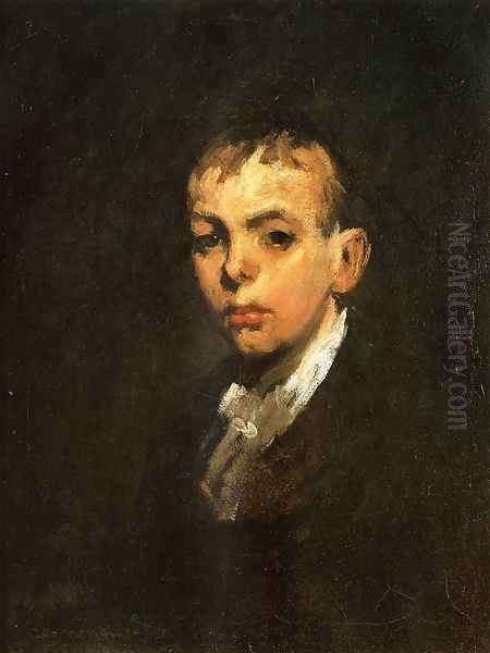 Head of a Boy (or Gray Boy) Oil Painting by George Wesley Bellows