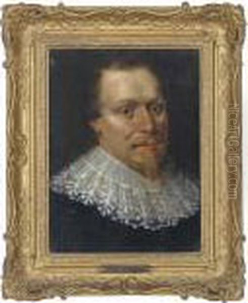 Portrait Of A Gentleman Oil Painting by Werner Jacobsz. van den Valckert