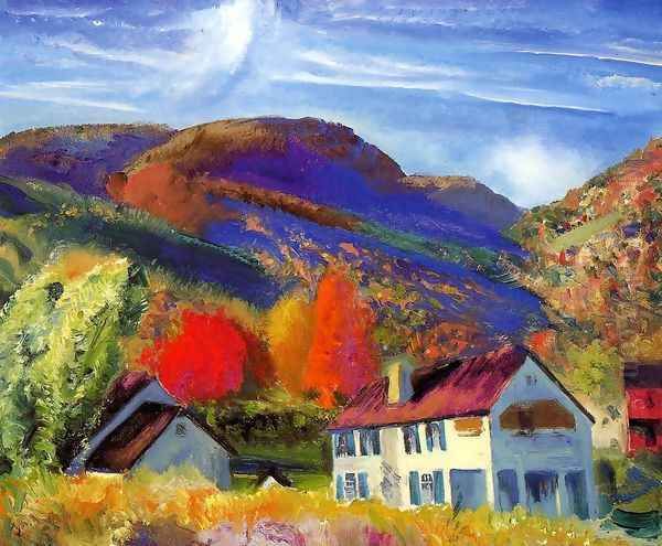 My House Woodstock Oil Painting by George Wesley Bellows