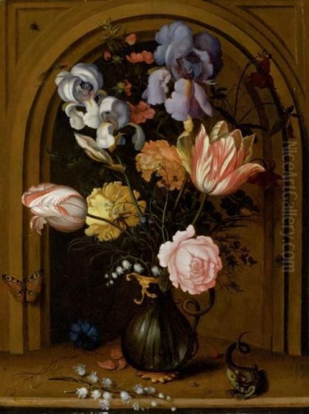 Still Life Oil Painting by Balthasar Van Der Ast