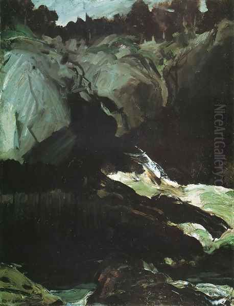 Gorge And Sea Oil Painting by George Wesley Bellows