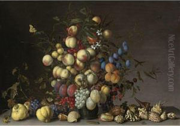 Still Life Oil Painting by Balthasar Van Der Ast