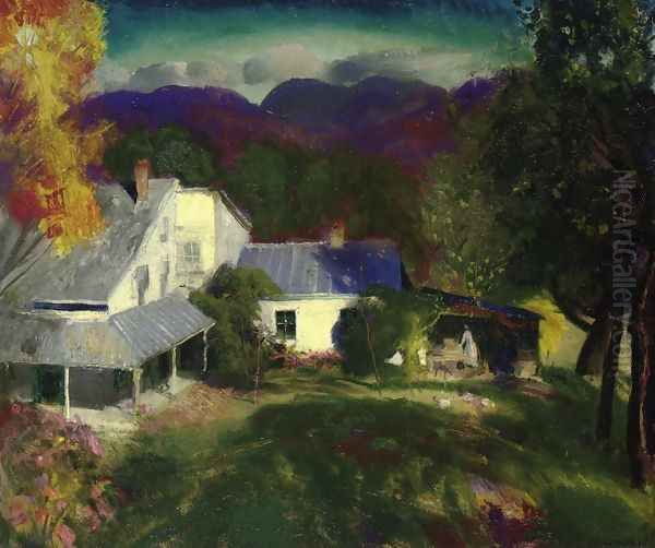 Mountain House Oil Painting by George Wesley Bellows