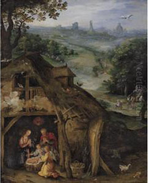 Nativity by Lazarus Van Der Borcht