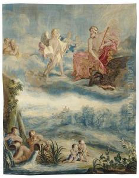 Jupiter Et Mercure Oil Painting by Pieter Ii Van Der Borcht