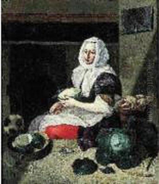 La Cuisiniere Oil Painting by Hendrick Van Der Burgh