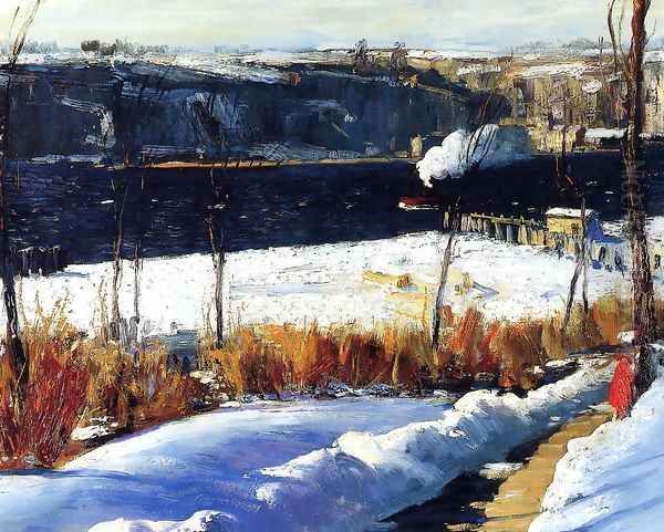 Winter Afternoon Oil Painting by George Wesley Bellows