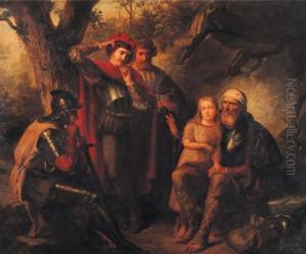 Le Blesse Oil Painting by Jozef Van Der Haeghen