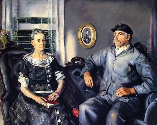 Mr And Mrs Phillip Wise Oil Painting by George Wesley Bellows