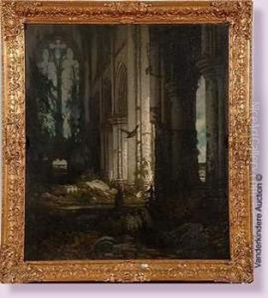 Les Ruines De Villers-la-ville Oil Painting by Guillaume Van Der Hecht