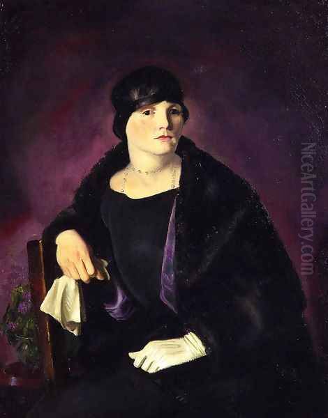 Mrs Richter Oil Painting by George Wesley Bellows