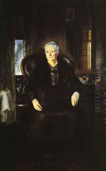 Portrait Of My Mother Oil Painting by George Wesley Bellows