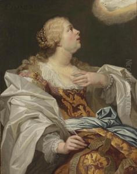 The Cimmerian Sibyl Oil Painting by Jan van den Hoecke