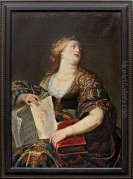 La Sibylle De Cumes Oil Painting by Jan van den Hoecke