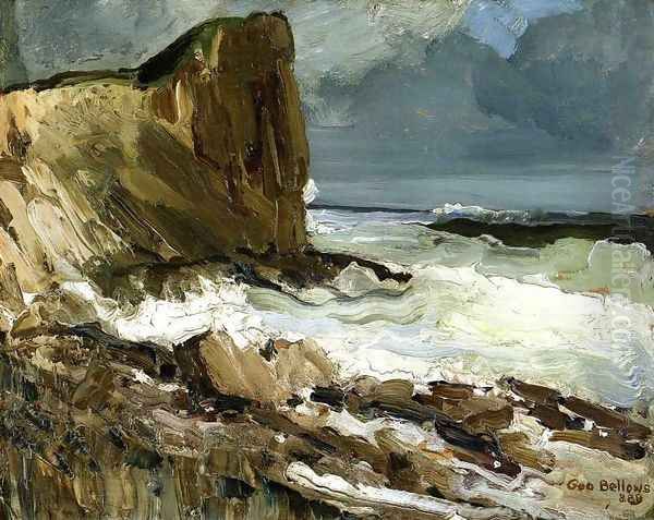 Gull Rock And Whitehead Oil Painting by George Wesley Bellows