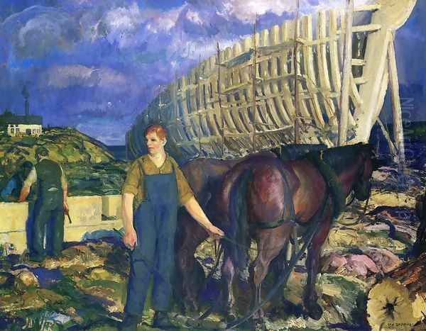 The Teamster2 Oil Painting by George Wesley Bellows