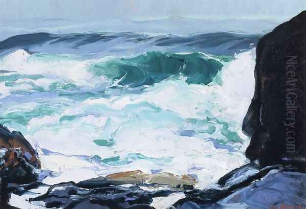 Tide Ledge Oil Painting by George Wesley Bellows